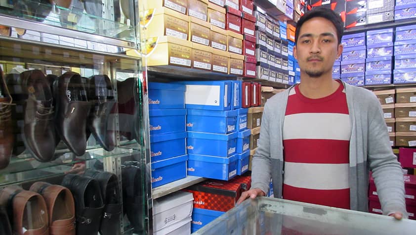 Ahmad from Afghanistan: I worked in a shoe shop already in high school