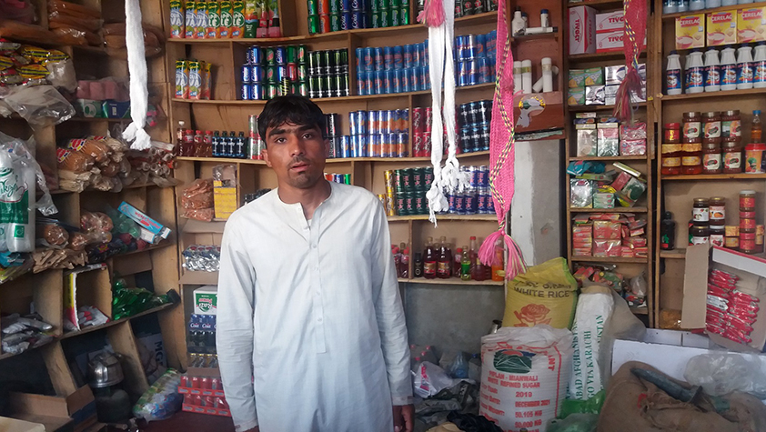 Faisal from Afghanistan: I am satisfied, I have a job in grocery store and stable income.